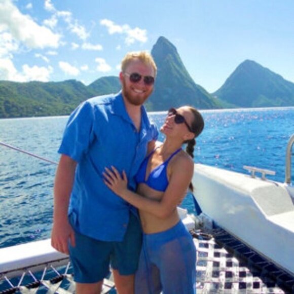 New HUTCH Peri Riviera Metallic Blue Swim Beach Cover-Up Pants NWOT Small - Picture 3 of 14